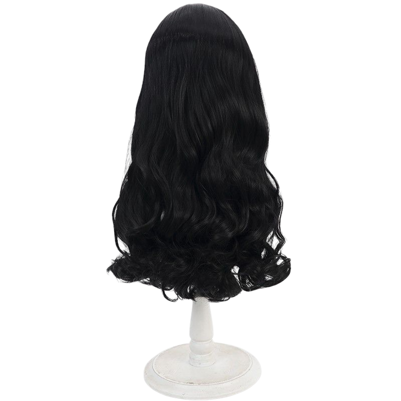 One Piece Rob Lucci Cosplay Wig - Black Backcombed Curly Short Hair for CP9