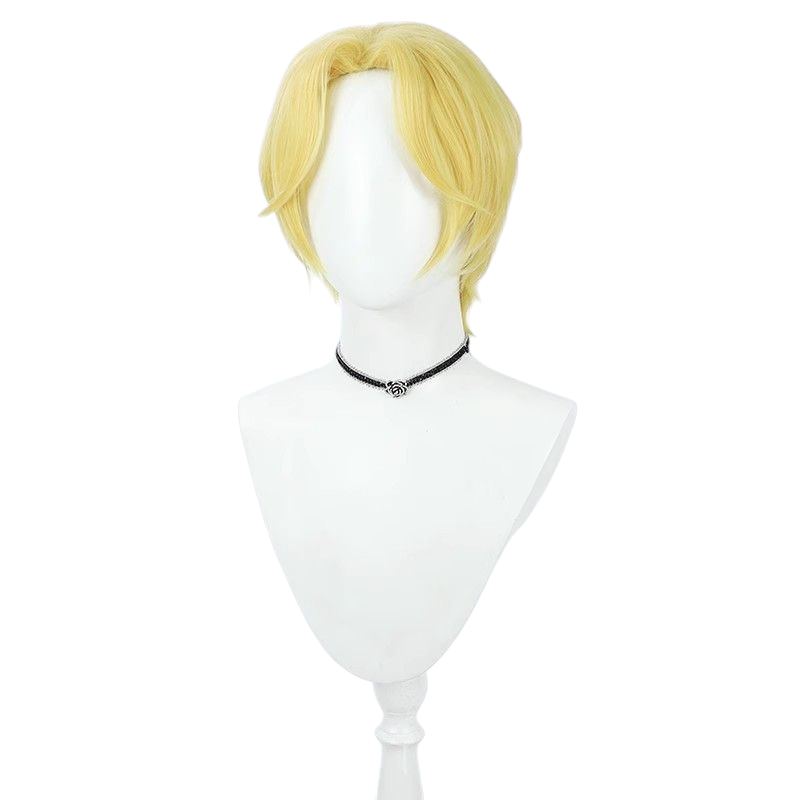 One Piece Sabo Cosplay Wig - Golden Teased Top for Revolutionary Chief of Staff