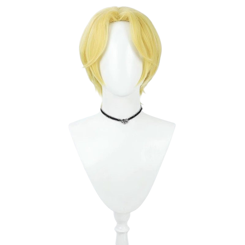 One Piece Sabo Cosplay Wig - Golden Teased Top for Revolutionary Chief of Staff