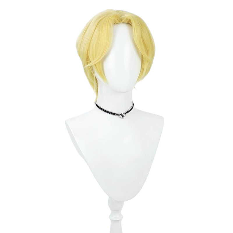 One Piece Sabo Cosplay Wig - Golden Teased Top for Revolutionary Chief of Staff
