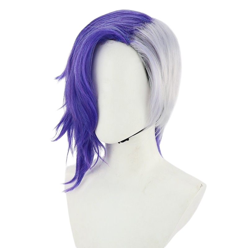 One Piece Page One Cosplay Wig - Purple Long Curly Hair for Beast Pirates