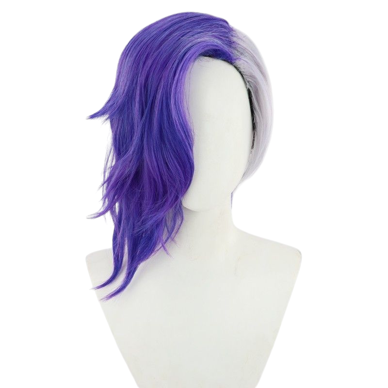 One Piece Page One Cosplay Wig - Purple Long Curly Hair for Beast Pirates