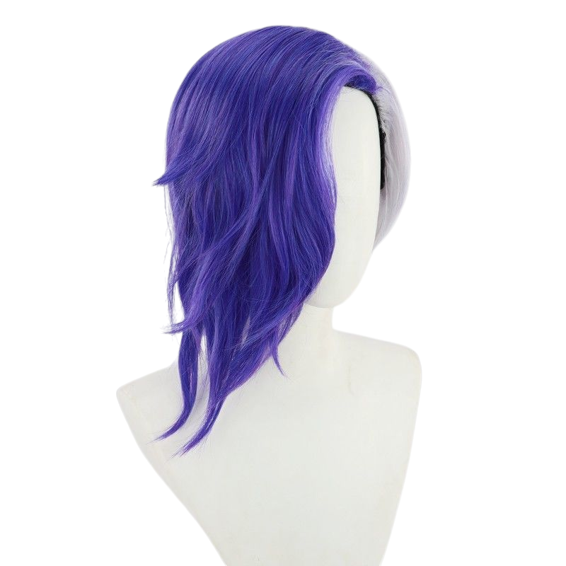 One Piece Page One Cosplay Wig - Purple Long Curly Hair for Beast Pirates