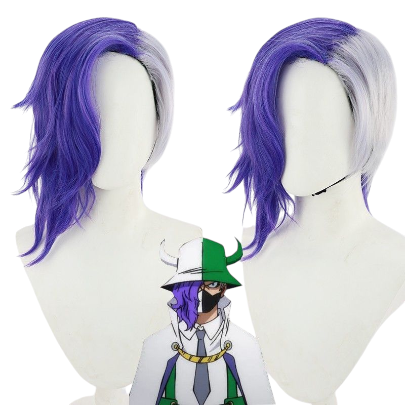 One Piece Page One Cosplay Wig - Purple Long Curly Hair for Beast Pirates