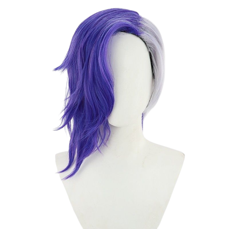 One Piece Page One Cosplay Wig - Purple Long Curly Hair for Beast Pirates
