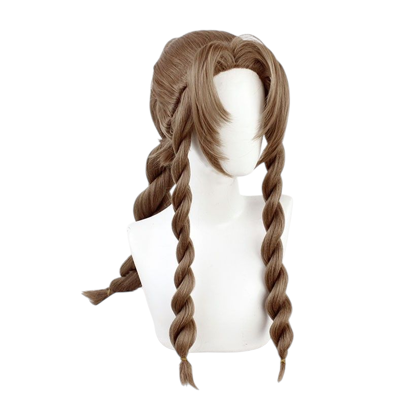 Final Fantasy VII Rebirth Aerith Gainsborough Cosplay Wig - White Long Hair with Widow's Peak