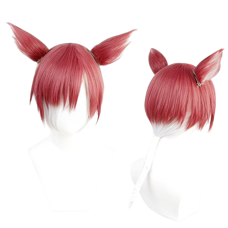 Final Fantasy XIV Crystal King Cosplay Wig - Gradient Ears for Divine Leader