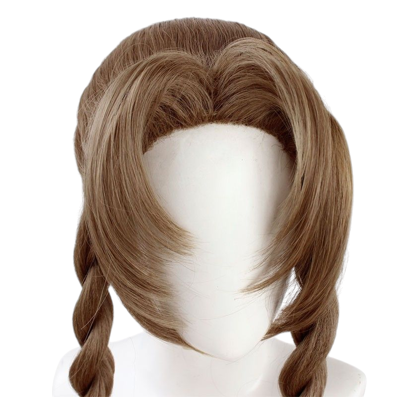 Final Fantasy VII Rebirth Aerith Gainsborough Cosplay Wig - White Long Hair with Widow's Peak