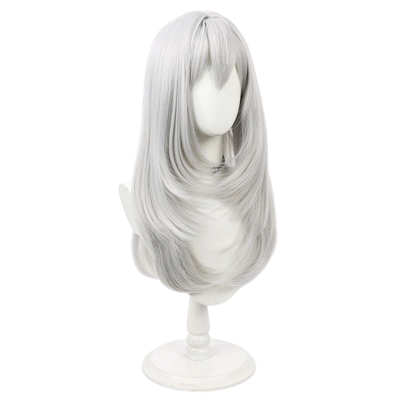 Final Fantasy XIV Estinien Cosplay Wig - Scalp with Silver Hair for Master