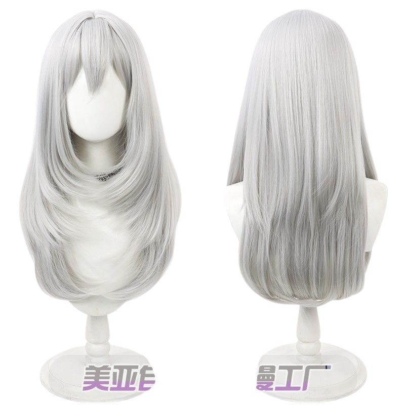 Final Fantasy XIV Estinien Cosplay Wig - Scalp with Silver Hair for Master