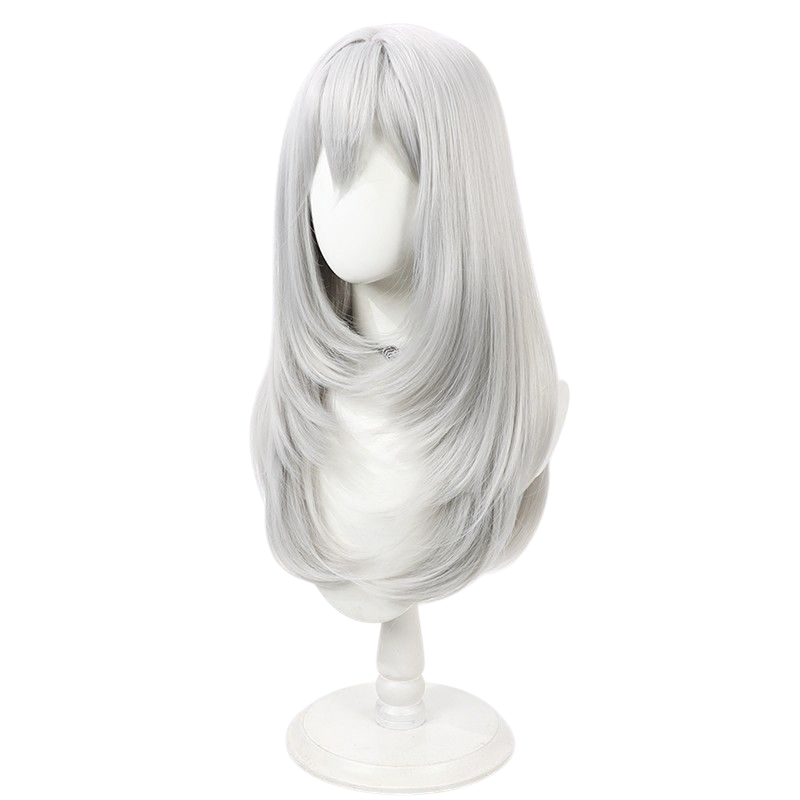 Final Fantasy XIV Estinien Cosplay Wig - Scalp with Silver Hair for Master