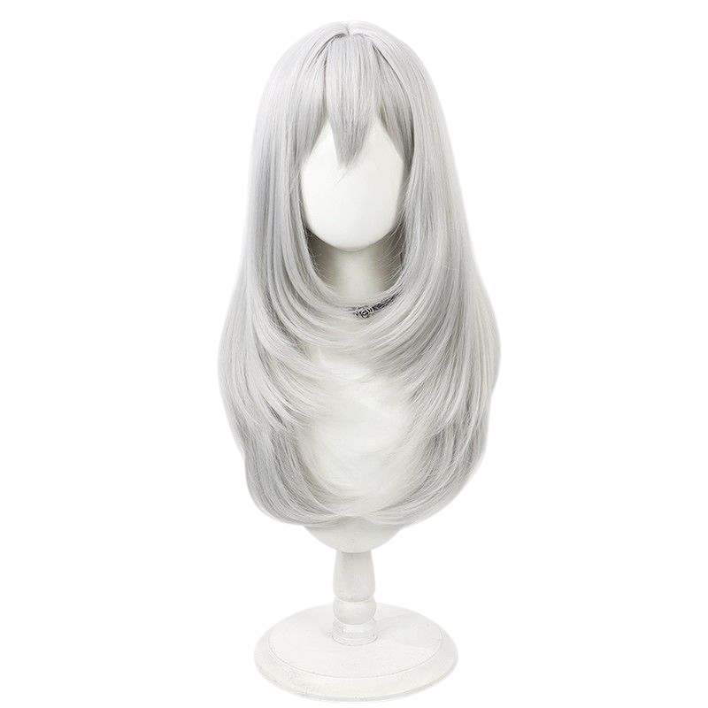 Final Fantasy XIV Estinien Cosplay Wig - Scalp with Silver Hair for Master