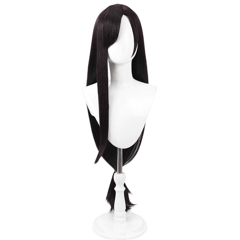 Final Fantasy VII Tifa Lockhart Cosplay Wig - Black Scalp for Rebirth