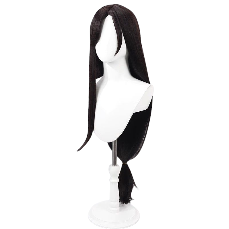 Final Fantasy VII Tifa Lockhart Cosplay Wig - Black Scalp for Rebirth