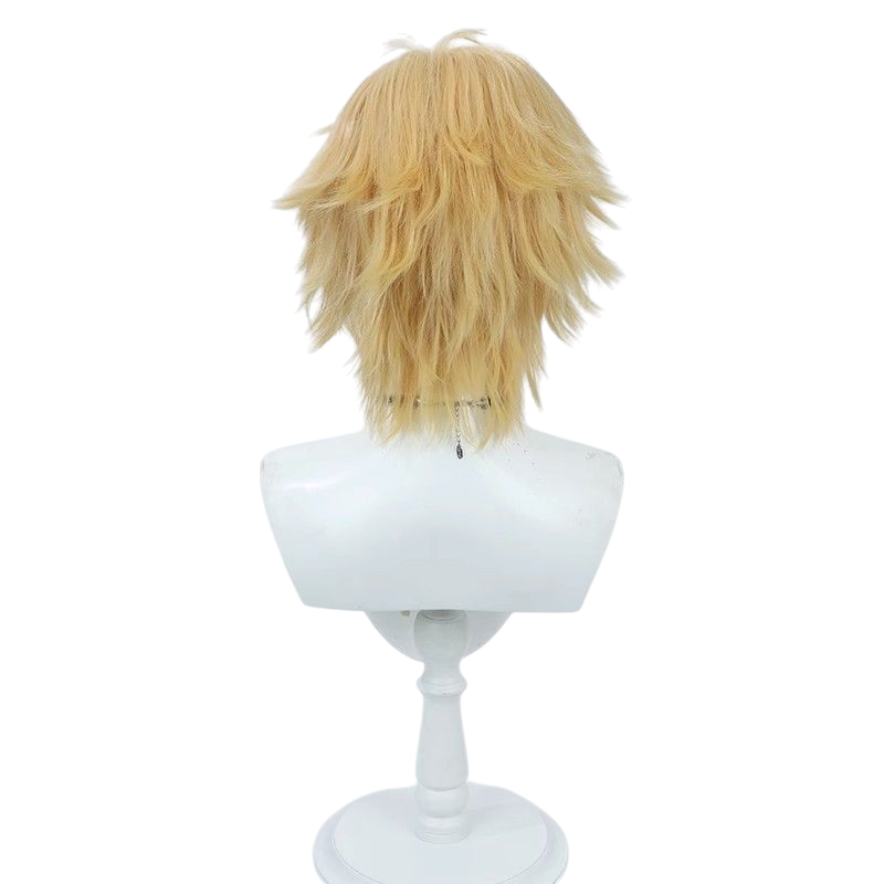 Final Fantasy X Tidus Cosplay Wig - Teased Top for Male Protagonist