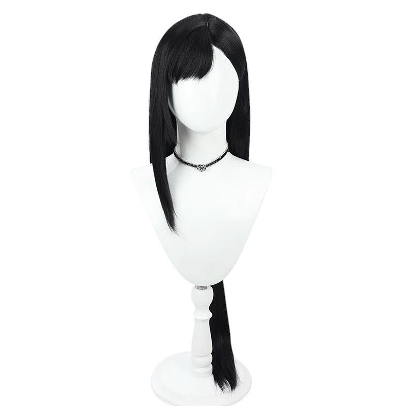 Final Fantasy VII Aerith Gainsborough Cosplay Wig - Elegant White Dress Style