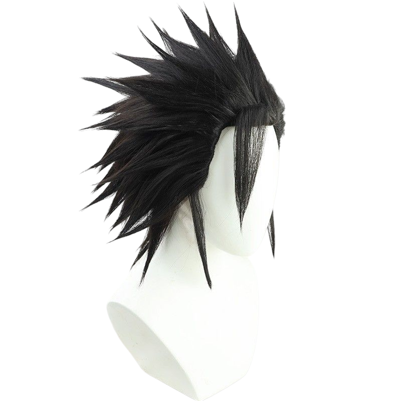 Final Fantasy VII Zack Fair Cosplay Wig - Natural Black for Heroic Soldier