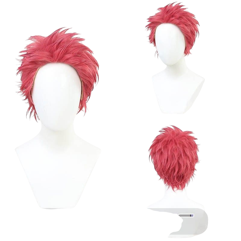 Demon Slayer Inosuke Hashibira Cosplay Wig - Black Wild Style for Upper Moon Three