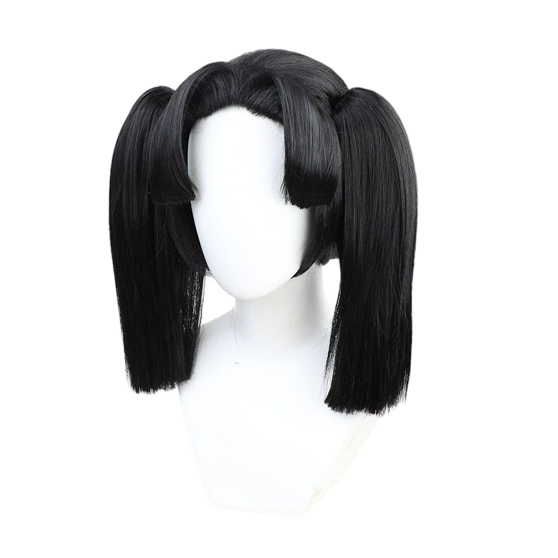 Demon Slayer Kanao Tsuyuri Cosplay Wig - Black Twin Tails for Butterfly House