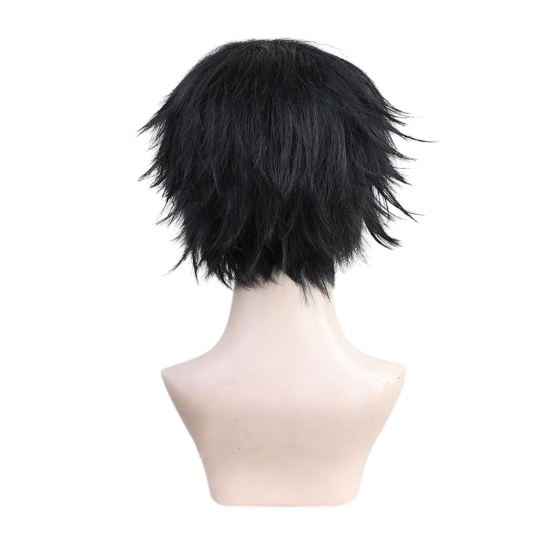 Demon Slayer Kyojuro Rengoku Cosplay Wig - Black Stylish Hair for Upper Moon Six