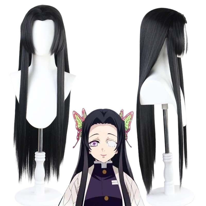 Demon Slayer Female Zenitsu Cosplay Wig - Long Twin Tails for Genderbend