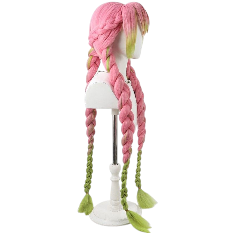 Demon Slayer Mitsuri Kanroji Cosplay Wig - Thick Gradient Long Hair for Love Hashira