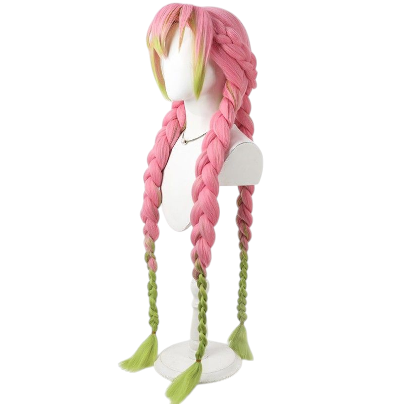 Demon Slayer Mitsuri Kanroji Cosplay Wig - Thick Gradient Long Hair for Love Hashira