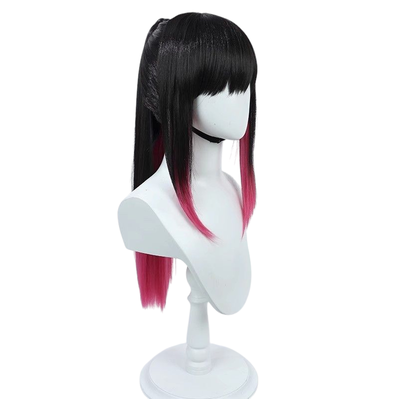 Demon Slayer Kanao Tsuyuri Cosplay Wig - Highlighted Split Ponytail with Scalp
