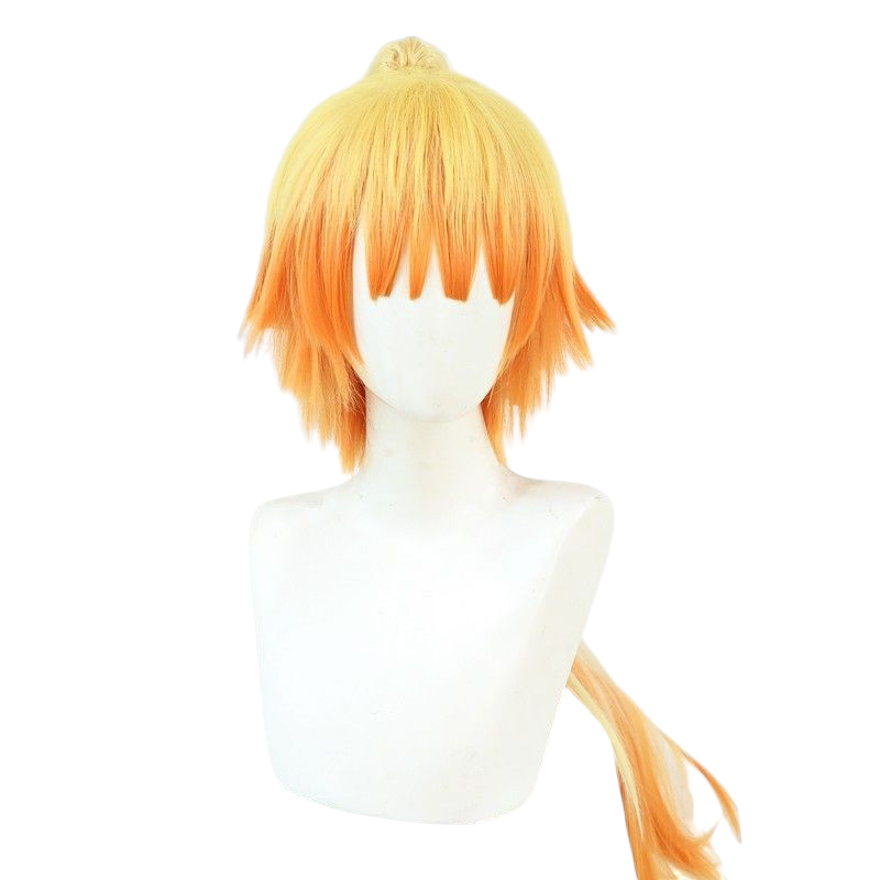 Demon Slayer Nezuko Kamado Cosplay Wig - Dyed Pink Long Curly for Demon Sister