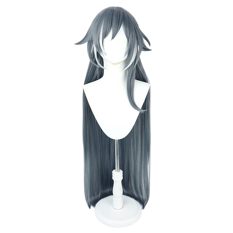 Honkai Impact 3rd Hua Cosplay Wig - White Highlighted Long Hair with Scalp