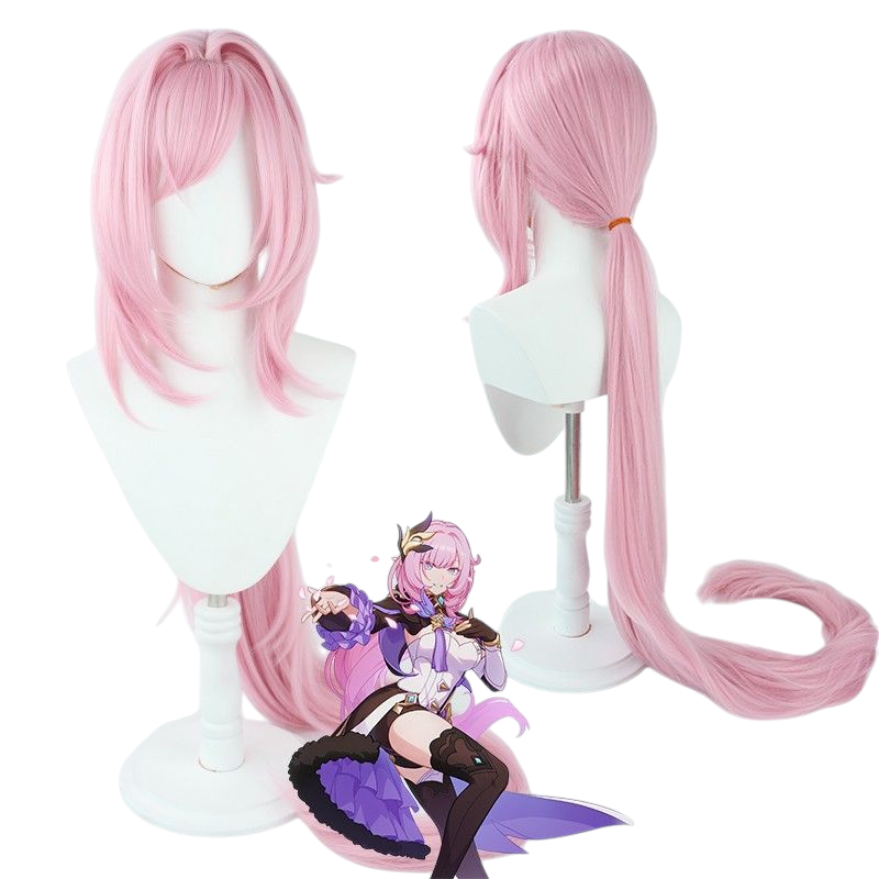 Honkai Impact 3rd Elysia Cosplay Wig - 120cm Pink-Purple Long Hair with Silicone Scalp