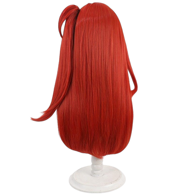 Honkai Impact 3rd Cenadina Cosplay Wig - Red Split Ponytail with Scalp