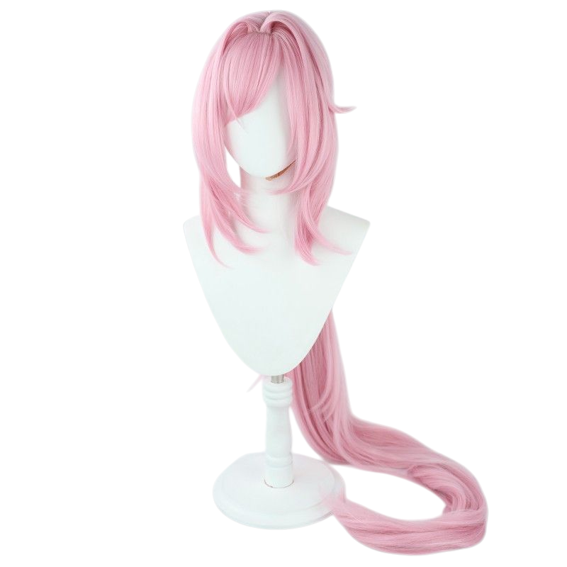 Honkai Impact 3rd Elysia Cosplay Wig - 120cm Pink-Purple Long Hair with Silicone Scalp