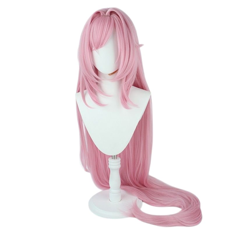 Honkai Impact 3rd Elysia Cosplay Wig - 120cm Pink-Purple Long Hair with Silicone Scalp