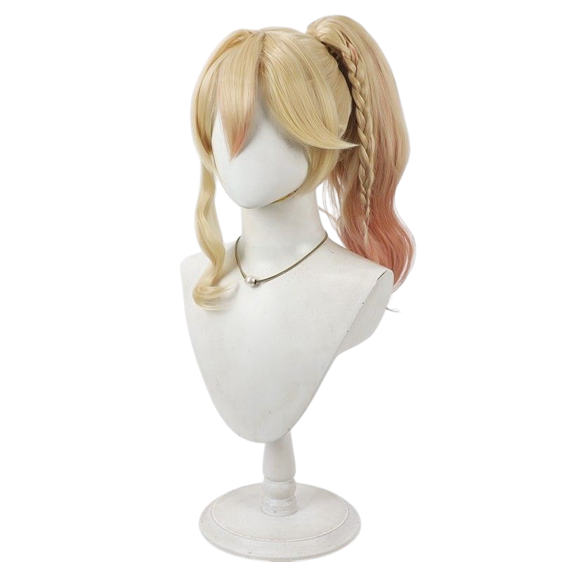 Honkai Impact 3rd Diana cos Tian Guang Chi Che Cosplay Wig - Dual-Tone Split Ponytail