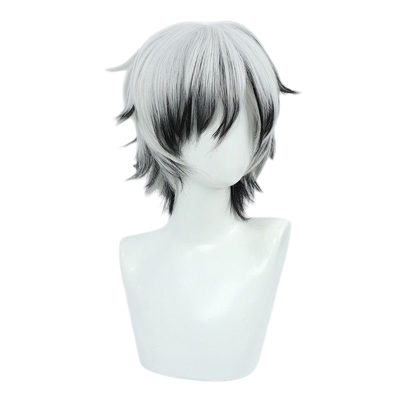 Honkai Impact 3rd Qian Jie Cosplay Wig - Silver Highlighted Long Hair for Thirteenth Flame