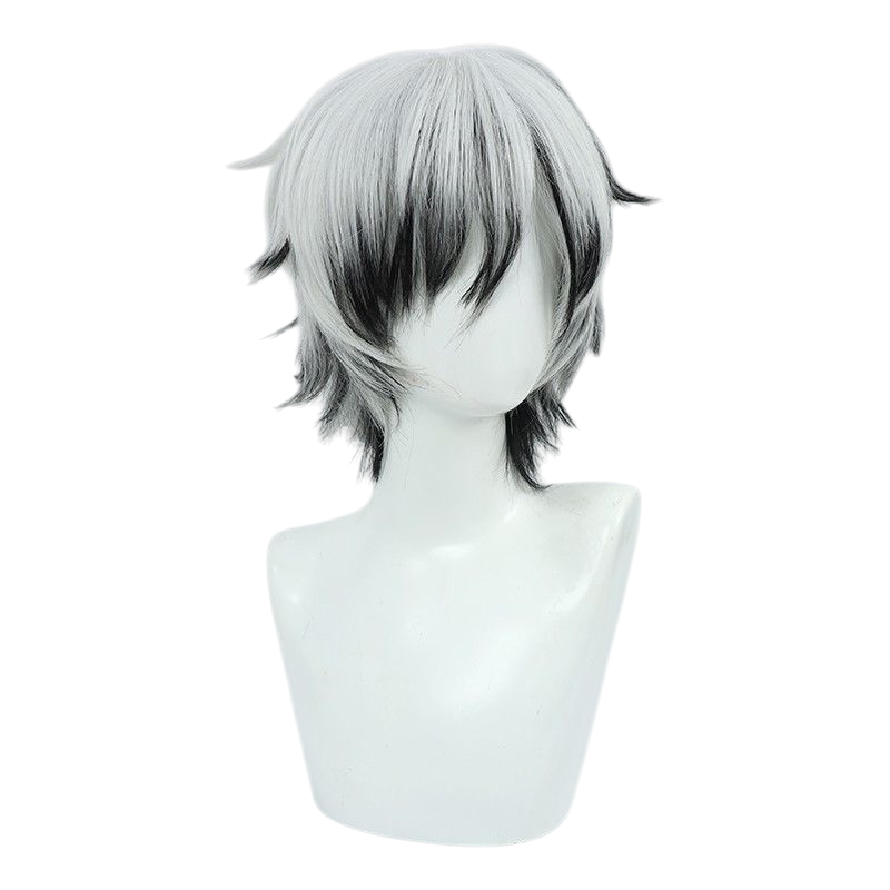 Honkai Impact 3rd Qian Jie Cosplay Wig - Silver Highlighted Long Hair for Thirteenth Flame