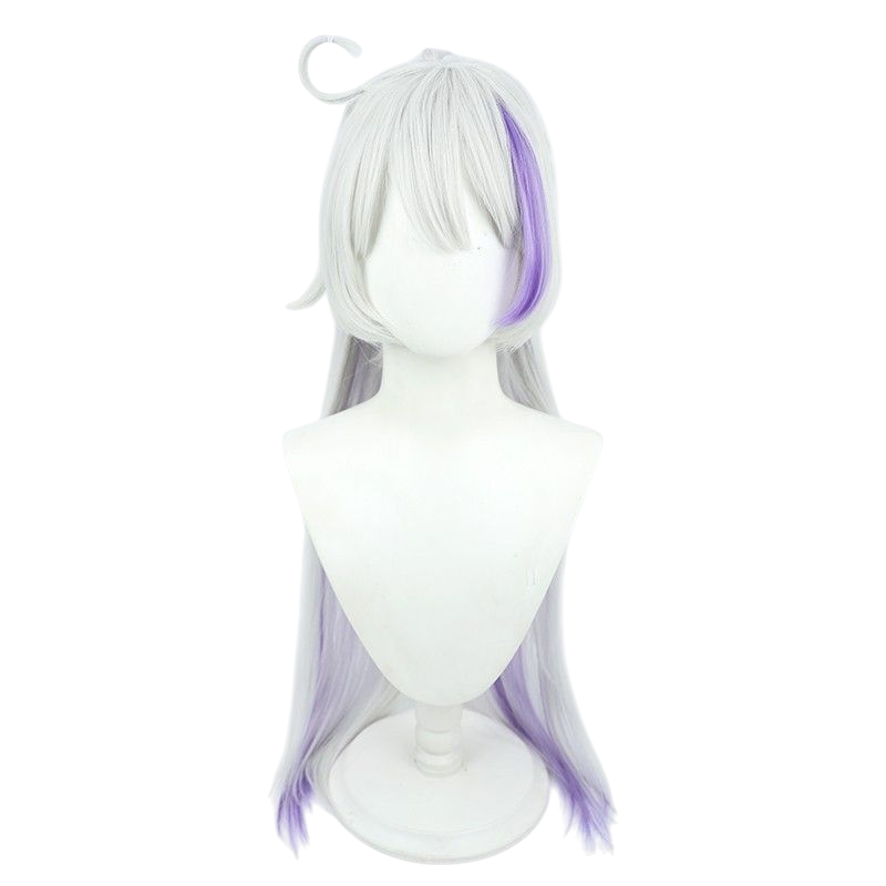 Honkai Impact 3rd Kiana Cosplay Wig - Silver with Highlights and Tiger Clip