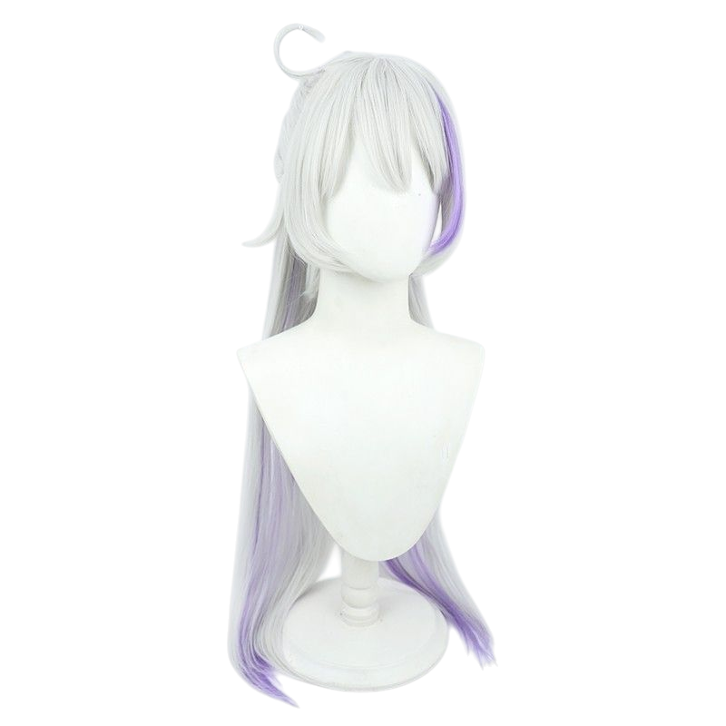 Honkai Impact 3rd Kiana Cosplay Wig - Silver with Highlights and Tiger Clip