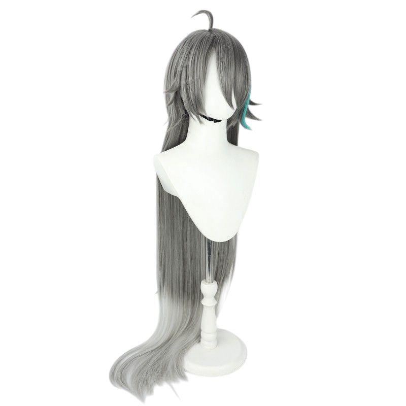 Honkai Impact 3rd Su Cosplay Wig - Gray Gradient Long Hair with Scalp