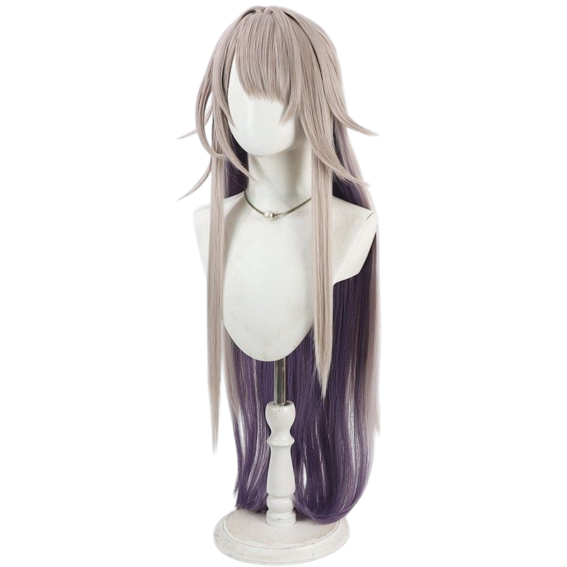 Honkai Star Rail Herta Cosplay Wig - Long Silver Hair for Genius Scientist