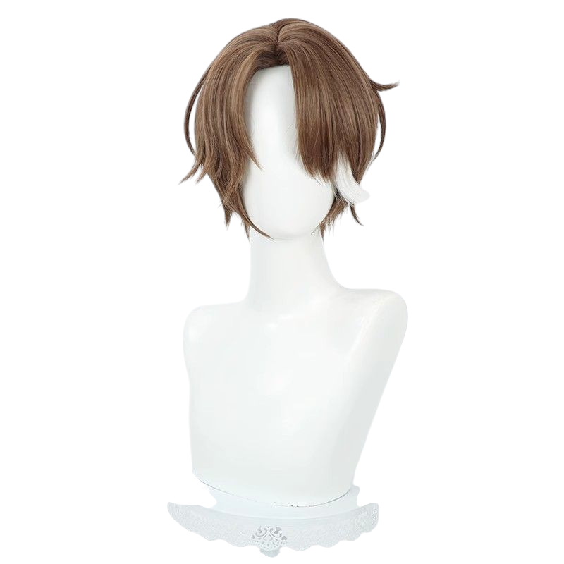 Honkai Star Rail Walter Yang Cosplay Wig - Silver White Scalp with Male Highlight