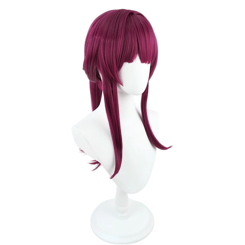 Honkai Star Rail Cafca Cosplay Wig - Rose Red with Tiger Clip