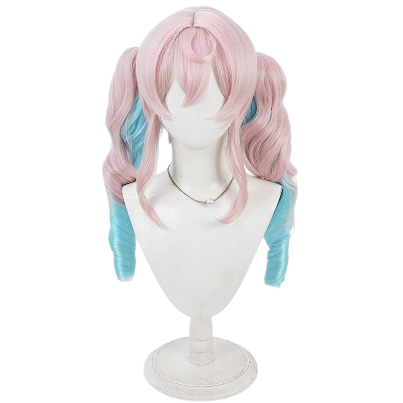 Honkai Star Rail Hyacinthia Cosplay Wig - Dual-Tone Scalp with Twin Tails