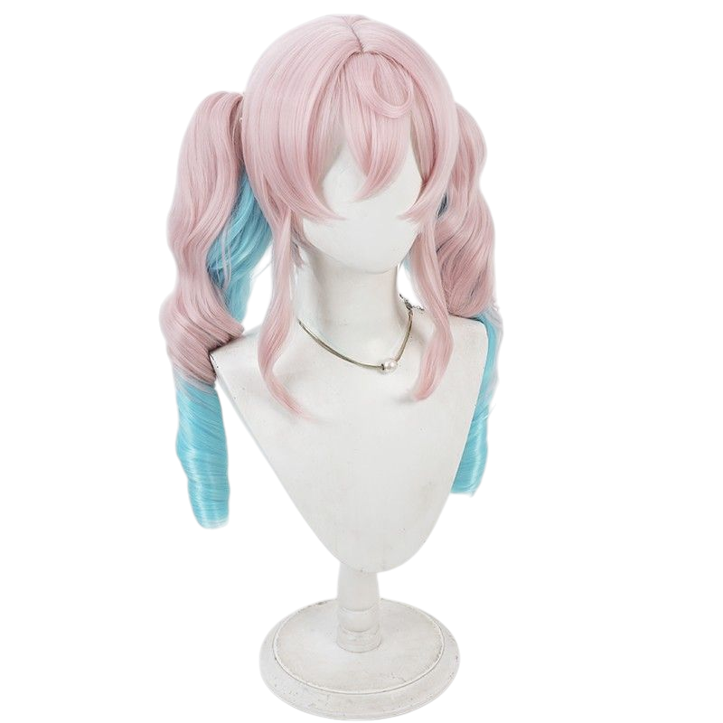 Honkai Star Rail Hyacinthia Cosplay Wig - Dual-Tone Scalp with Twin Tails