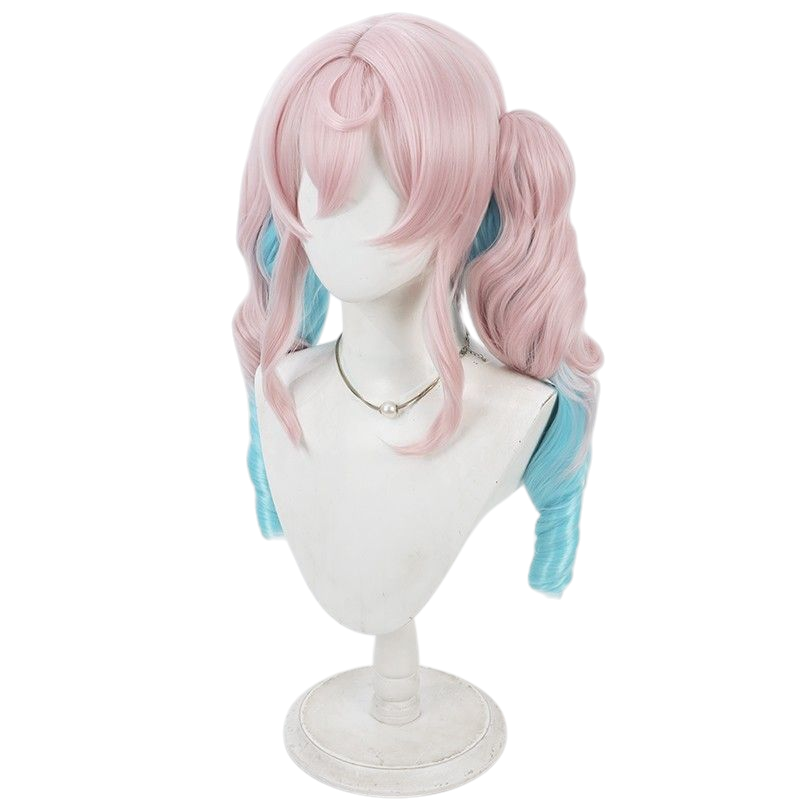Honkai Star Rail Hyacinthia Cosplay Wig - Dual-Tone Scalp with Twin Tails
