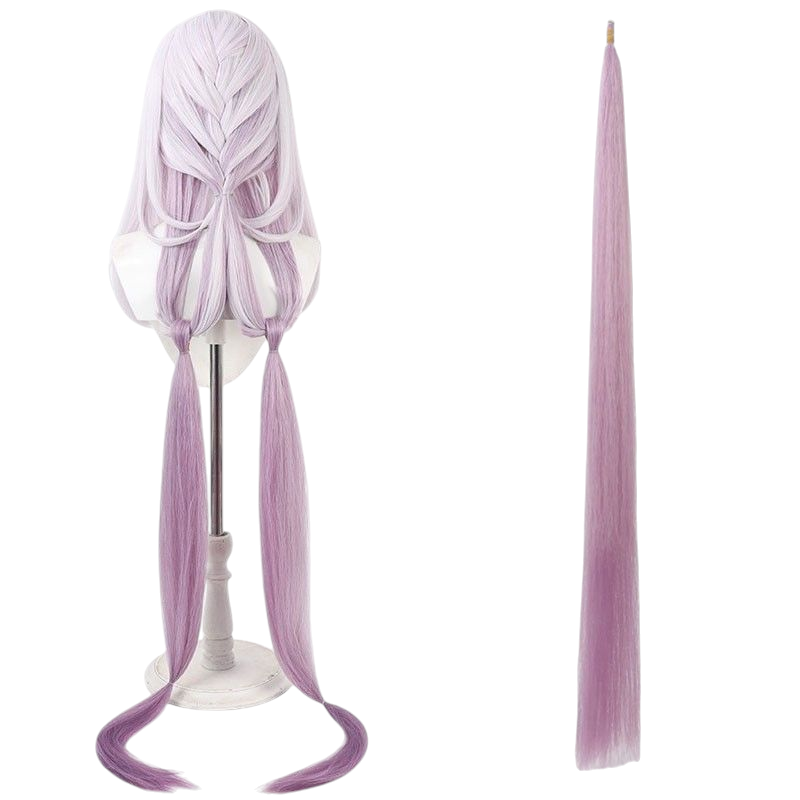 Honkai Star Rail Castorice Cosplay Wig - Dual-Tone Cornrow with Scalp