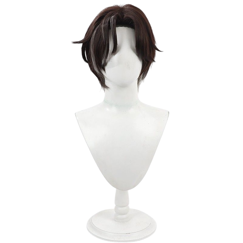 Honkai Star Rail Rikka Cosplay Wig - Teased Brown with Highlights