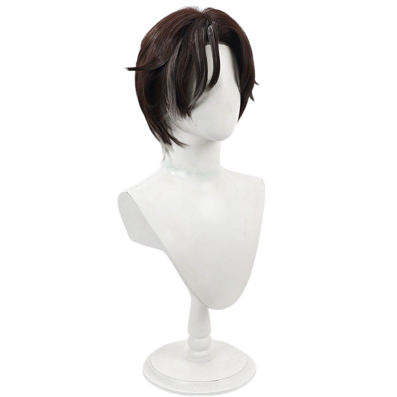 Honkai Star Rail Rikka Cosplay Wig - Teased Brown with Highlights