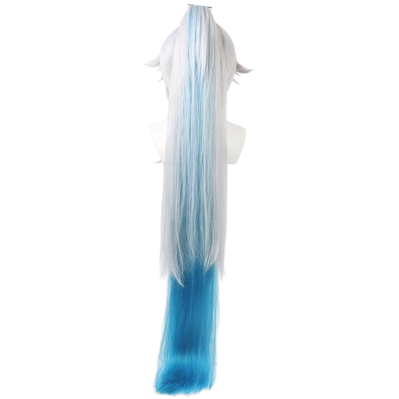 Honkai Star Rail Feixiao Cosplay Wig - Silver Scalp with Gradient Tail